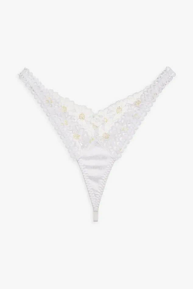 Women Christy Thong Panty White For Love and Lemons Lingerie Women Christy Thong Panty White For Love and Lemons Lingerie