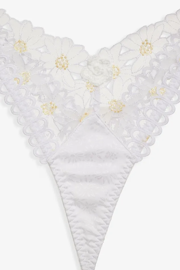 Women Christy Thong Panty White For Love and Lemons Lingerie Women Christy Thong Panty White For Love and Lemons Lingerie