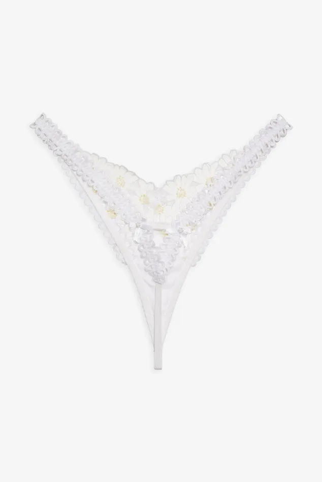 Women Christy Thong Panty White For Love and Lemons Lingerie Women Christy Thong Panty White For Love and Lemons Lingerie