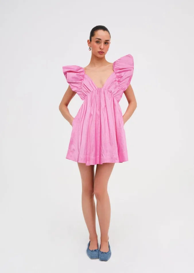 Women Clementine Mini Dress Pink For Love and Lemons Dresses