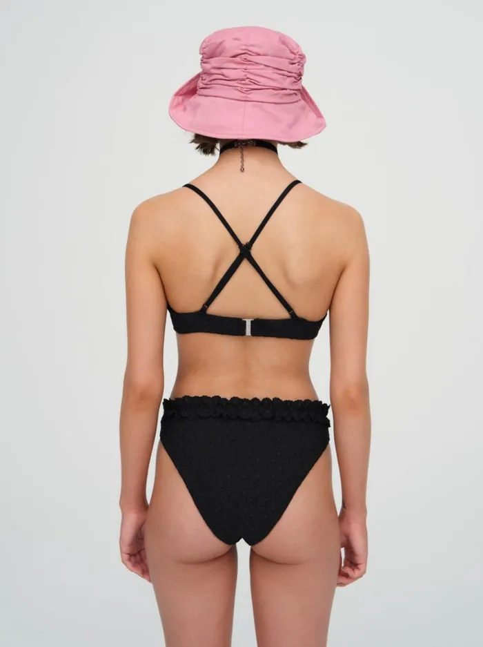 Women Clove Highwaist Bikini Bottom Black For Love and Lemons Swim