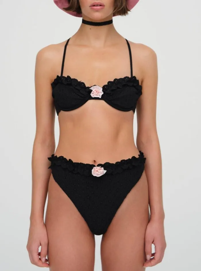 Women Clove Underwire Bikini Top Black For Love and Lemons Swim Women Clove Underwire Bikini Top Black For Love and Lemons Swim