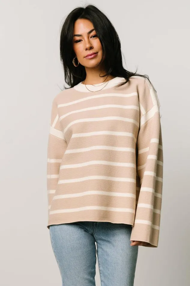 Women Conway Striped Sweater Natural Baltic Born Sweaters Women Conway Striped Sweater Natural Baltic Born Sweaters