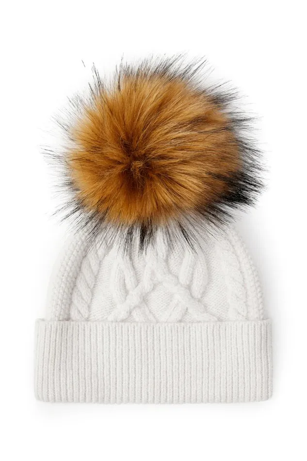Women Cortina Bobble Hat Oatmeal Holland Cooper Hats and Headbands