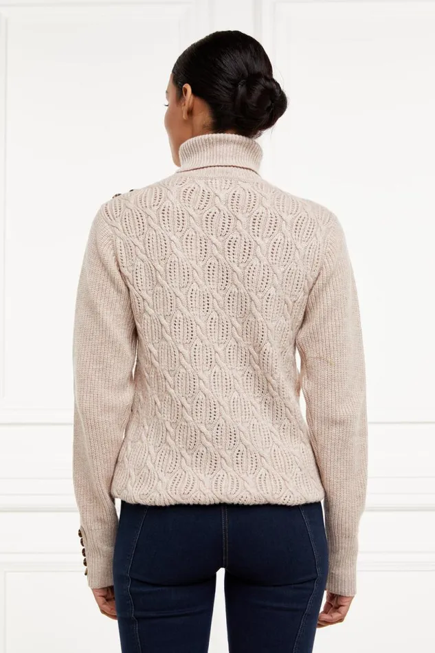 Women Cotswold Roll Neck Knit Oatmeal Holland Cooper Knitwear Women Cotswold Roll Neck Knit Oatmeal Holland Cooper Knitwear