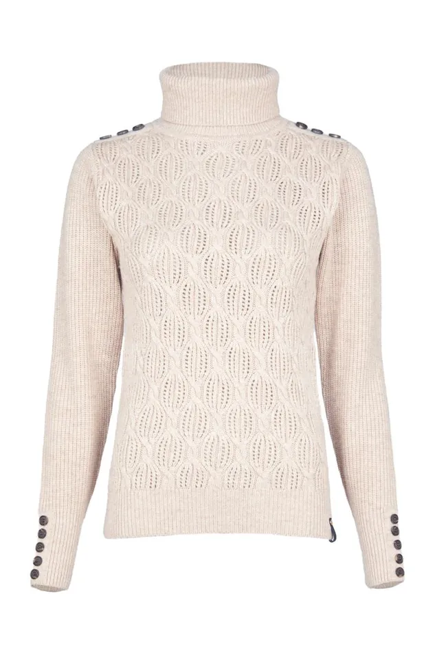 Women Cotswold Roll Neck Knit Oatmeal Holland Cooper Knitwear Women Cotswold Roll Neck Knit Oatmeal Holland Cooper Knitwear