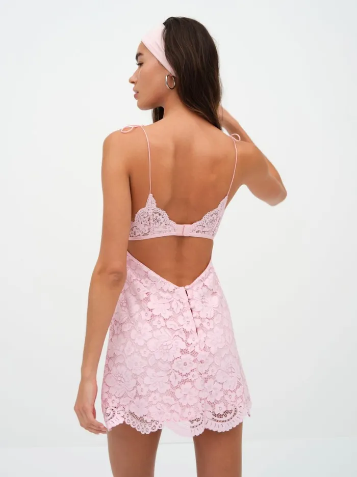 Women Creamsicle Lace Slip Dress Pink For Love and Lemons Lingerie Women Creamsicle Lace Slip Dress Pink For Love and Lemons Lingerie