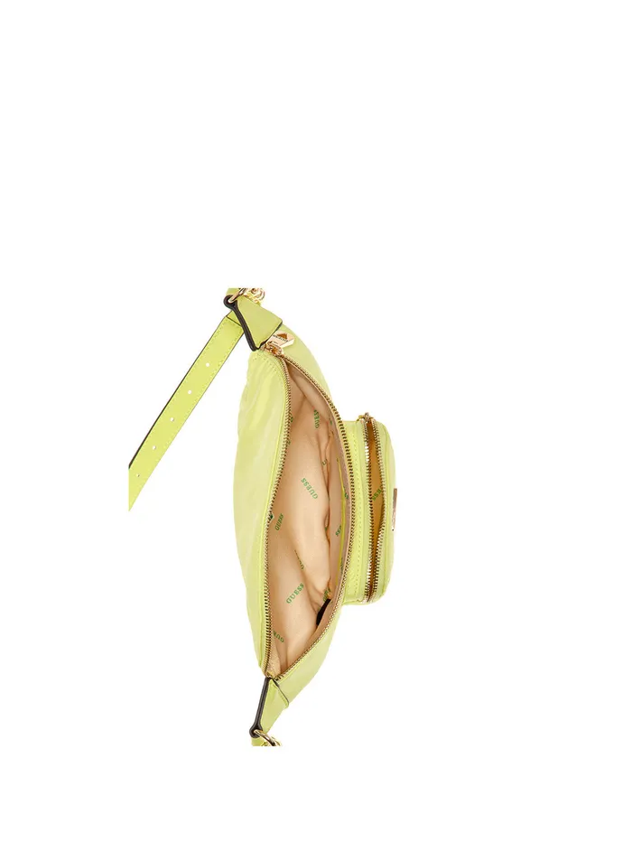 Women Crossbody GUESS Eco Lime Green Gemma Sling Crossbody Bag Women Crossbody GUESS Eco Lime Green Gemma Sling Crossbody Bag