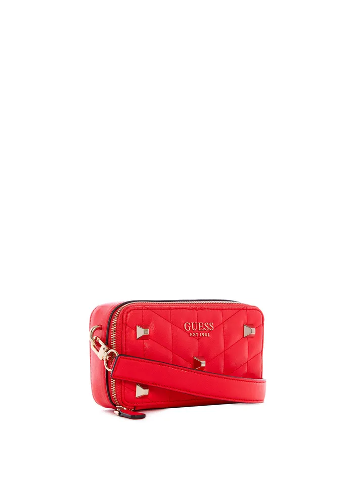 Women Crossbody GUESS Red Brera Studded Mini Crossbody Camera Bag Women Crossbody GUESS Red Brera Studded Mini Crossbody Camera Bag