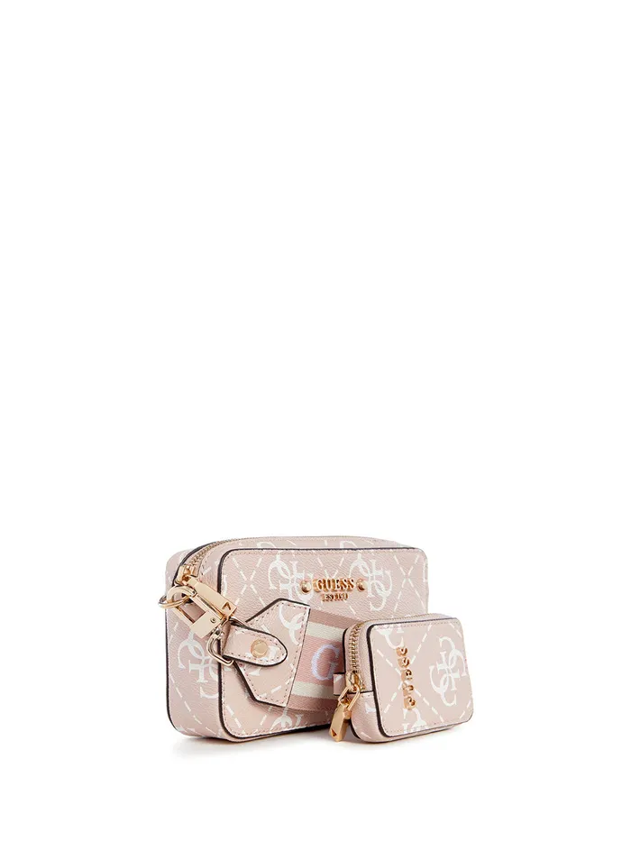Women Crossbody GUESS Rose Logo Rea Mini Crossbody Bag Women Crossbody GUESS Rose Logo Rea Mini Crossbody Bag
