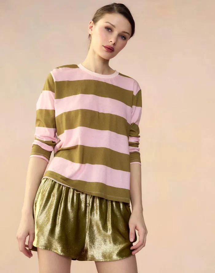 Women Cynthia Rowley Bottoms Liquid Gold Lam Shorts Green Women Cynthia Rowley Bottoms Liquid Gold Lam Shorts Green