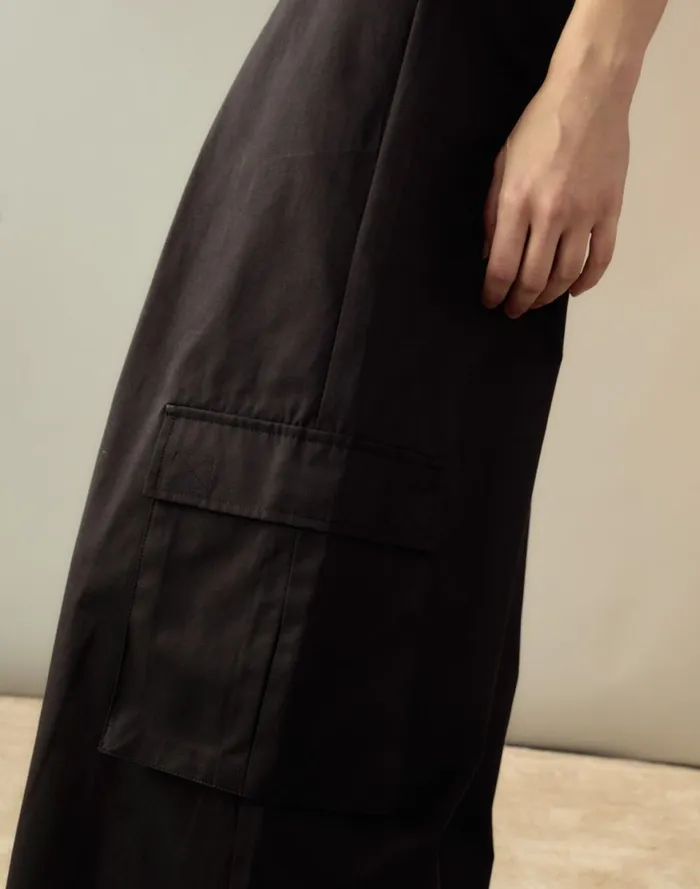 Women Cynthia Rowley Bottoms Marbella Cotton Cargo Pant Black Women Cynthia Rowley Bottoms Marbella Cotton Cargo Pant Black