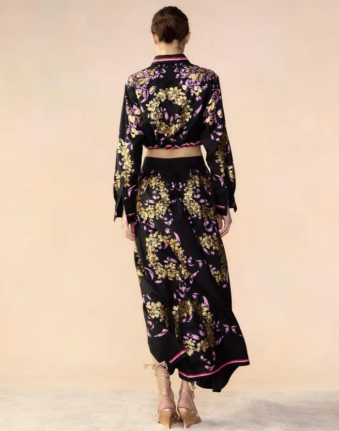 Women Cynthia Rowley Bottoms Marseille Skirt Blkgd Women Cynthia Rowley Bottoms Marseille Skirt Blkgd