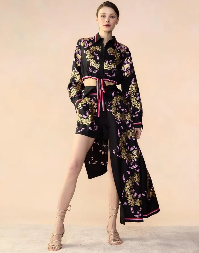 Women Cynthia Rowley Bottoms Marseille Skirt Blkgd Women Cynthia Rowley Bottoms Marseille Skirt Blkgd