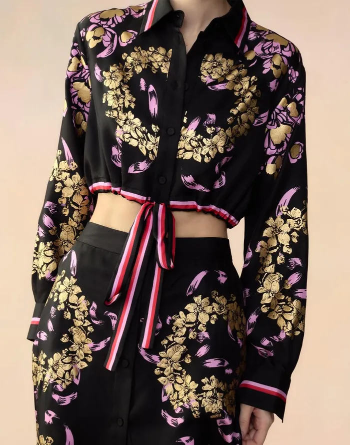Women Cynthia Rowley Bottoms Marseille Skirt Blkgd Women Cynthia Rowley Bottoms Marseille Skirt Blkgd