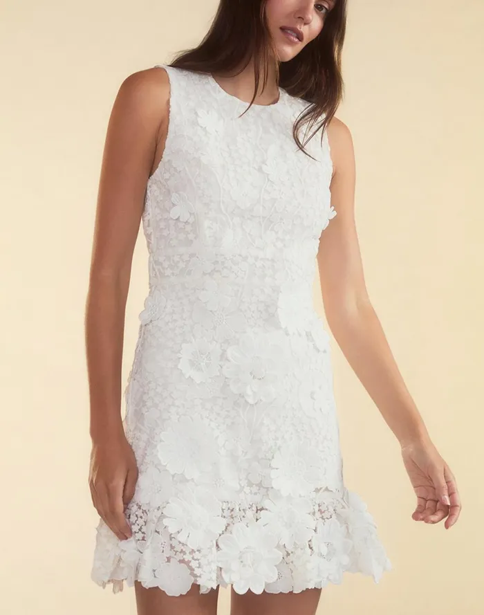 Women Cynthia Rowley Dresses Blooming Lace Cocktail Dress White Women Cynthia Rowley Dresses Blooming Lace Cocktail Dress White