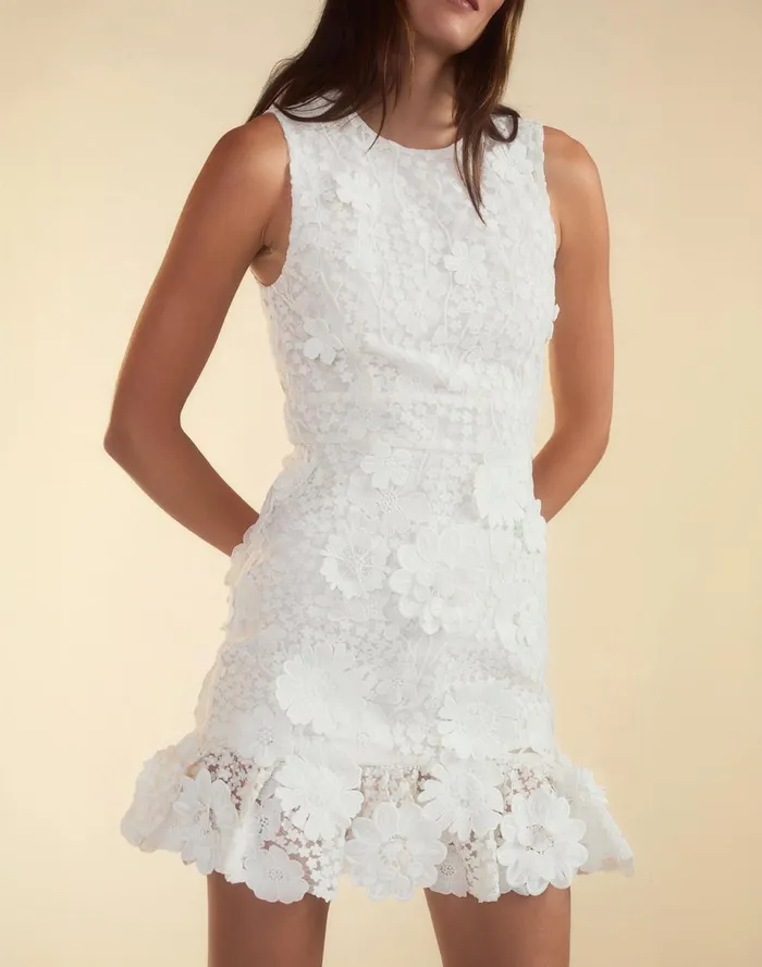 Women Cynthia Rowley Dresses Blooming Lace Cocktail Dress White Women Cynthia Rowley Dresses Blooming Lace Cocktail Dress White