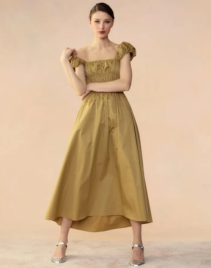 Women Cynthia Rowley Dresses Bodrum Back Tie Dress Camel Women Cynthia Rowley Dresses Bodrum Back Tie Dress Camel