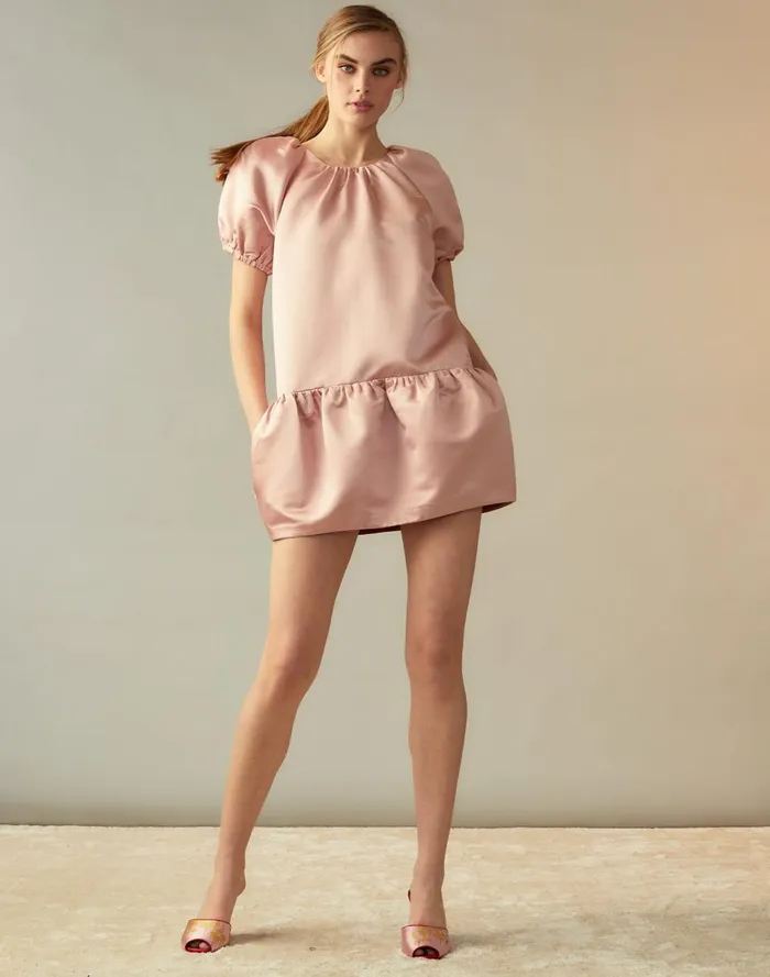 Women Cynthia Rowley Dresses Luna Dress Mauve Women Cynthia Rowley Dresses Luna Dress Mauve