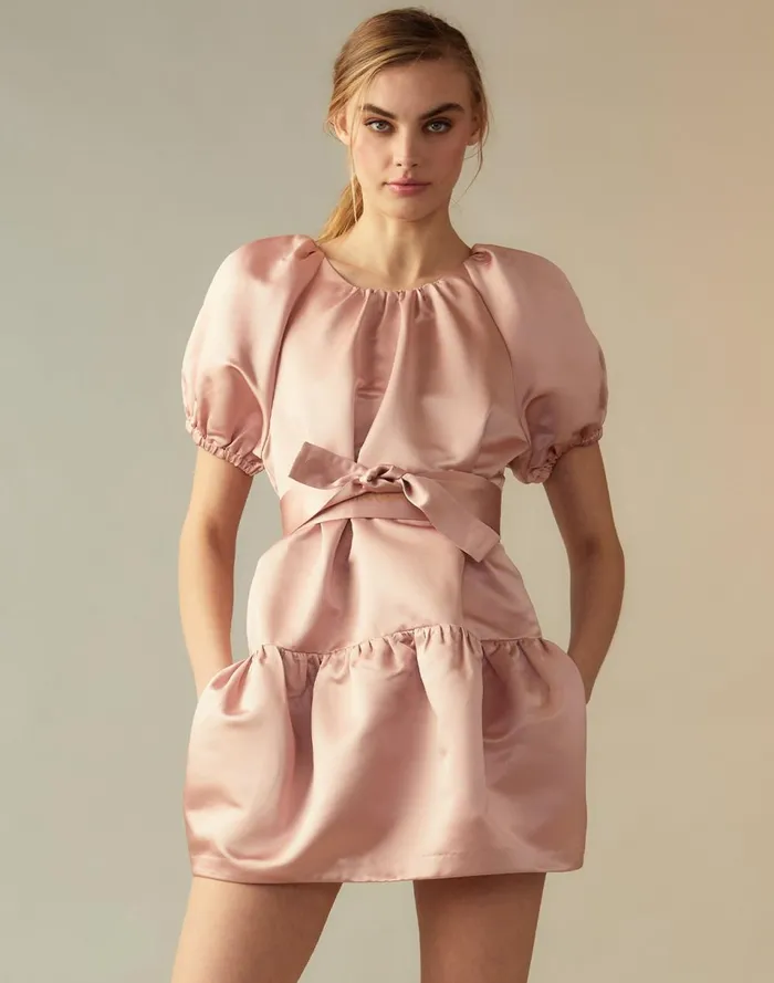 Women Cynthia Rowley Dresses Luna Dress Mauve Women Cynthia Rowley Dresses Luna Dress Mauve