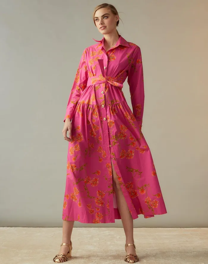 Women Cynthia Rowley Dresses Perennial Shirt Dress Pnkfl