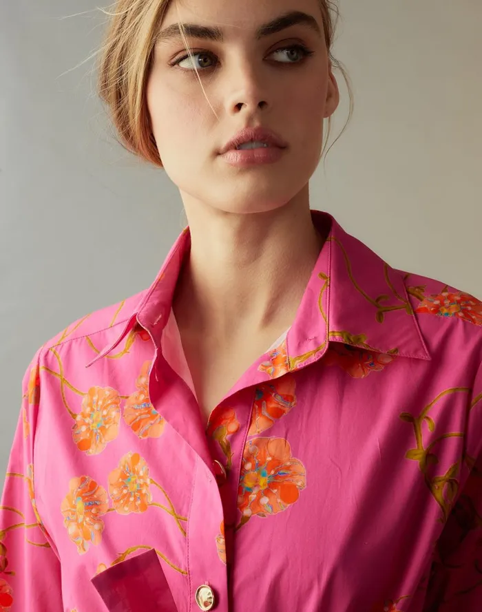Women Cynthia Rowley Dresses Perennial Shirt Dress Pnkfl