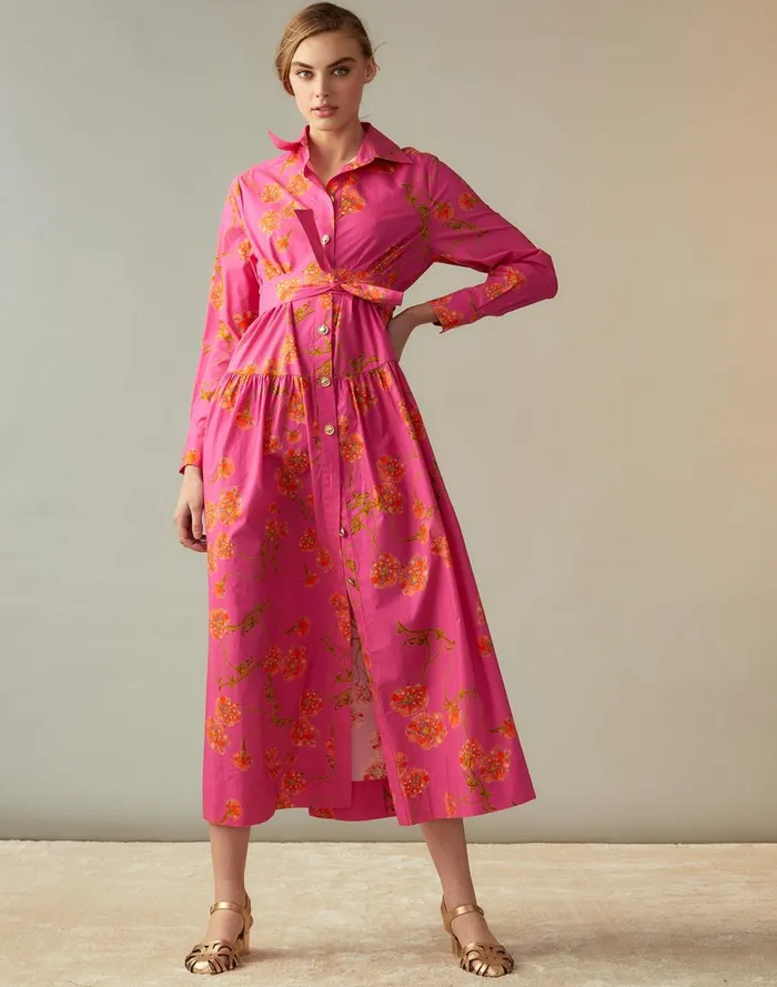 Women Cynthia Rowley Dresses Perennial Shirt Dress Pnkfl