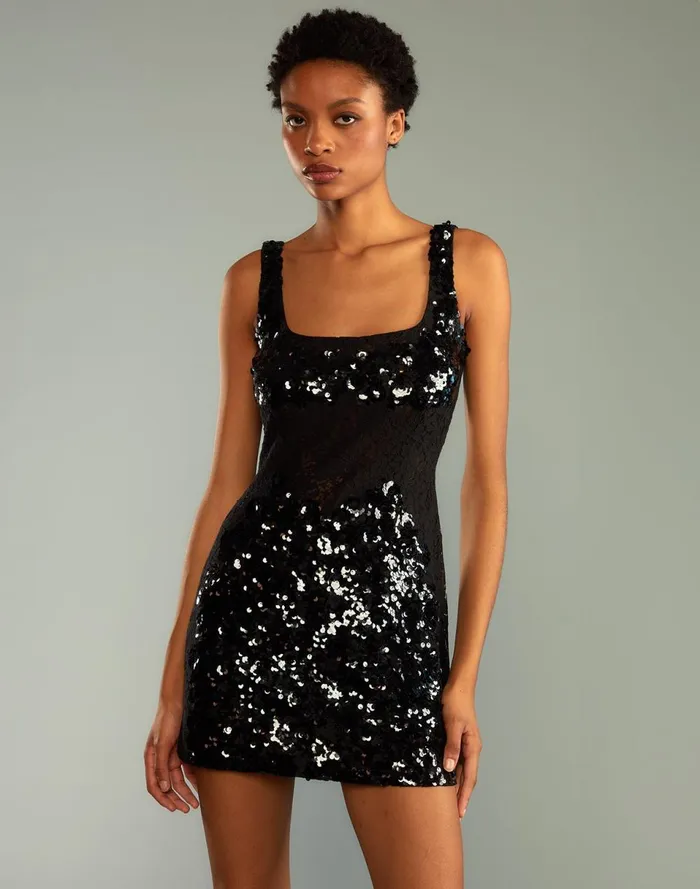 Women Cynthia Rowley Dresses The Cosmo Dress Black Women Cynthia Rowley Dresses The Cosmo Dress Black