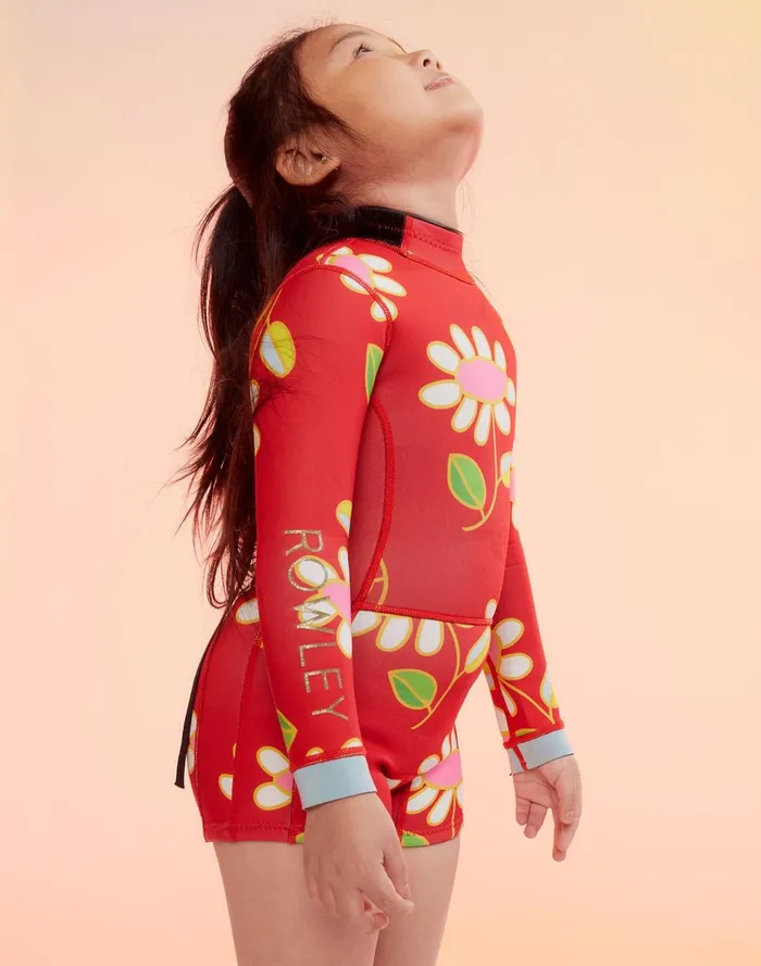 Women Cynthia Rowley Swim Kids Floral Wetsuit Red Women Cynthia Rowley Swim Kids Floral Wetsuit Red