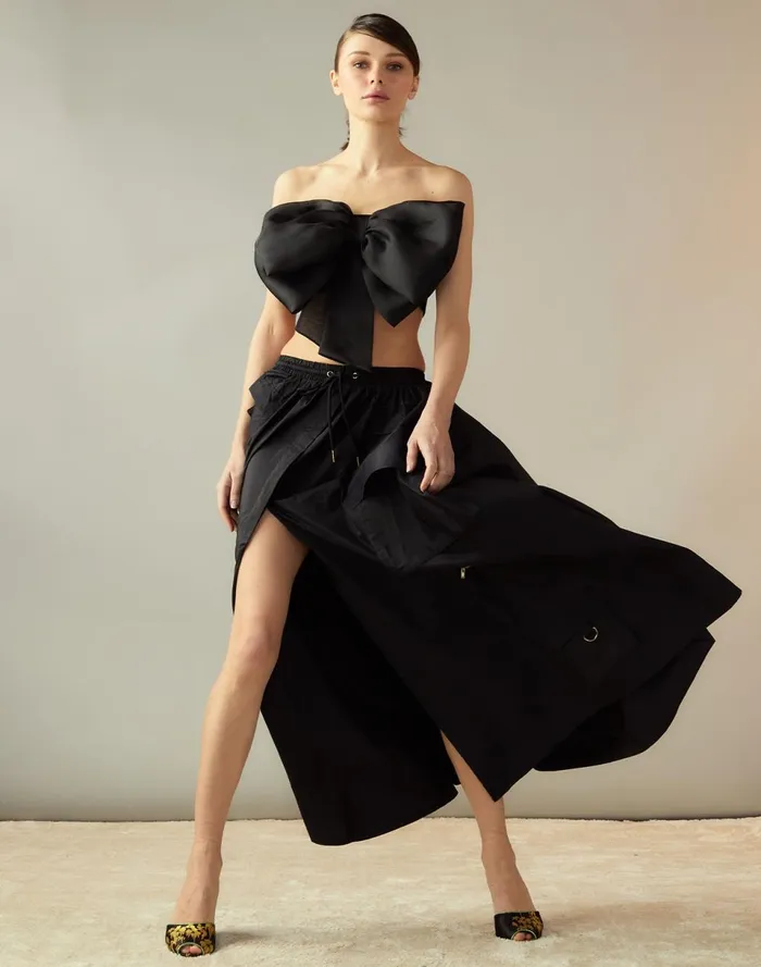 Women Cynthia Rowley Tops Cupid039s Bow Bandeau Black Women Cynthia Rowley Tops Cupid039s Bow Bandeau Black