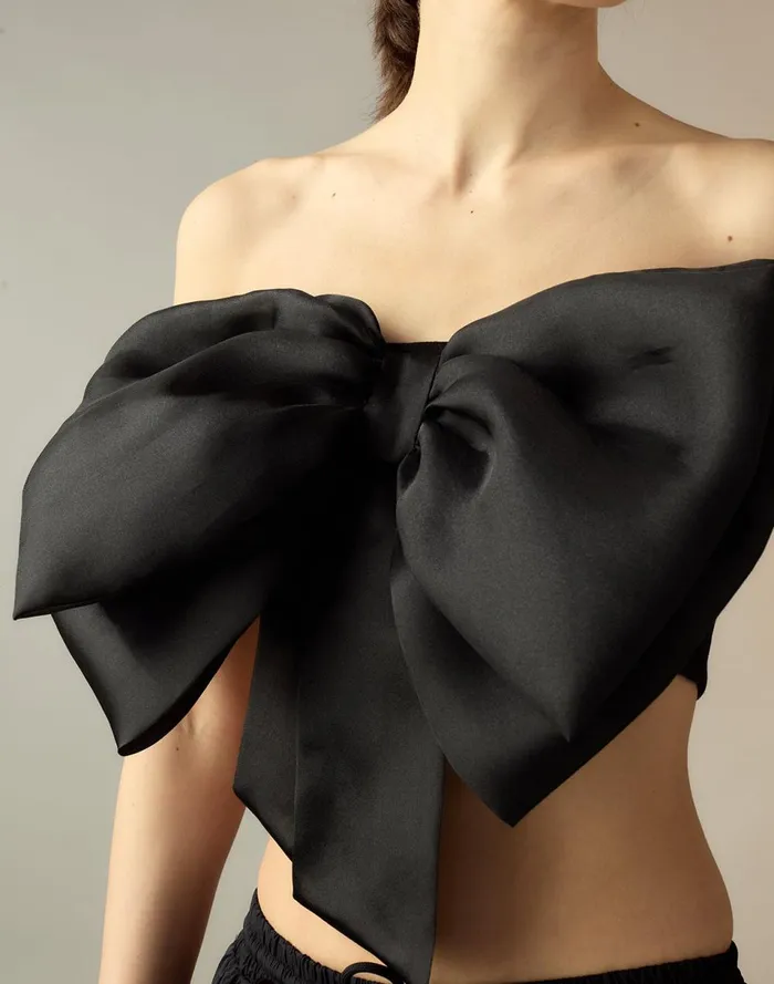 Women Cynthia Rowley Tops Cupid039s Bow Bandeau Black Women Cynthia Rowley Tops Cupid039s Bow Bandeau Black