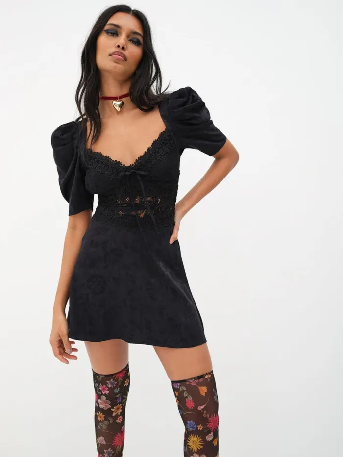 Women Danielle Mini Dress Black For Love and Lemons Dresses
