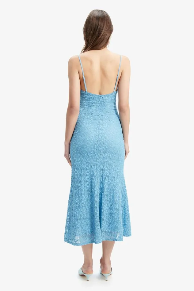 Women Day To Night Dresses Bardot Adoni Mesh Midi Dress In Mid Blue Mid Blue Women Day To Night Dresses Bardot Adoni Mesh Midi Dress In Mid Blue Mid Blue