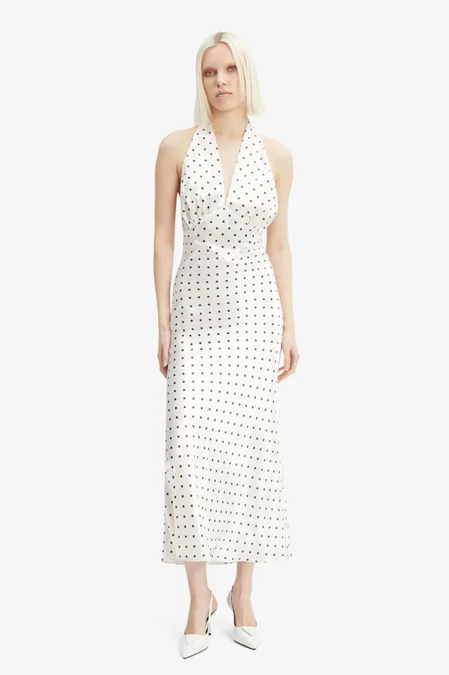 Women Day To Night Dresses Bardot Citron Polka Dot Midi Dress In Ivory Spot Ivory Spot Women Day To Night Dresses Bardot Citron Polka Dot Midi Dress In Ivory Spot Ivory Spot