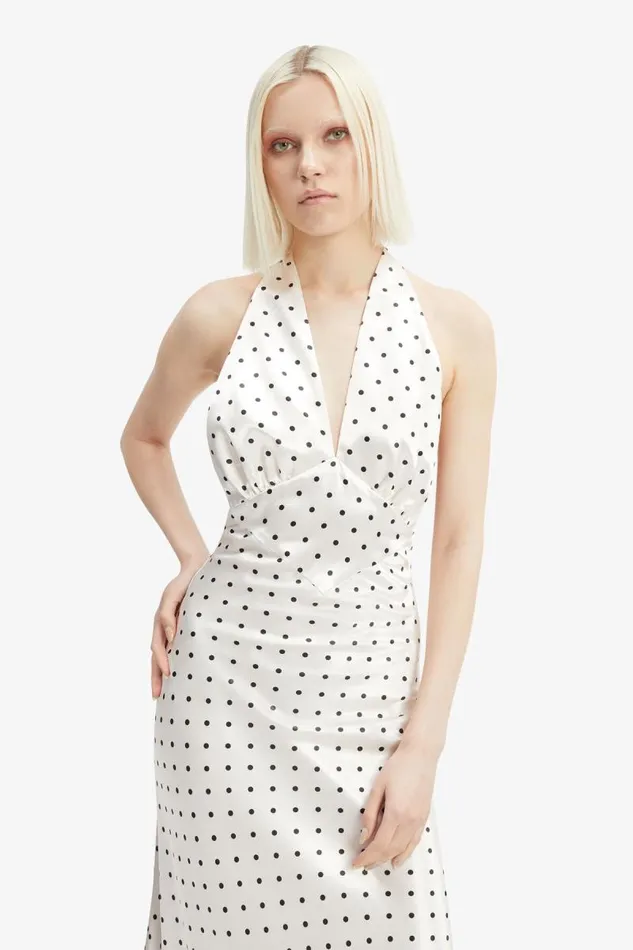 Women Day To Night Dresses Bardot Citron Polka Dot Midi Dress In Ivory Spot Ivory Spot Women Day To Night Dresses Bardot Citron Polka Dot Midi Dress In Ivory Spot Ivory Spot