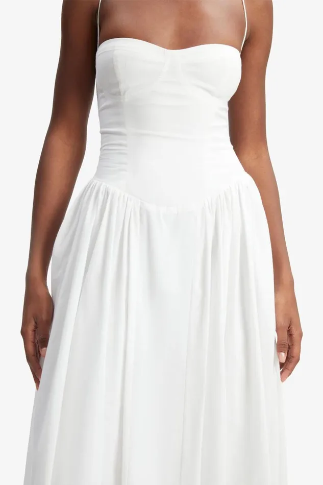 Women Day To Night Dresses Bardot Estie Cotton Maxi Dress In Orchid White Orchid White Women Day To Night Dresses Bardot Estie Cotton Maxi Dress In Orchid White Orchid White