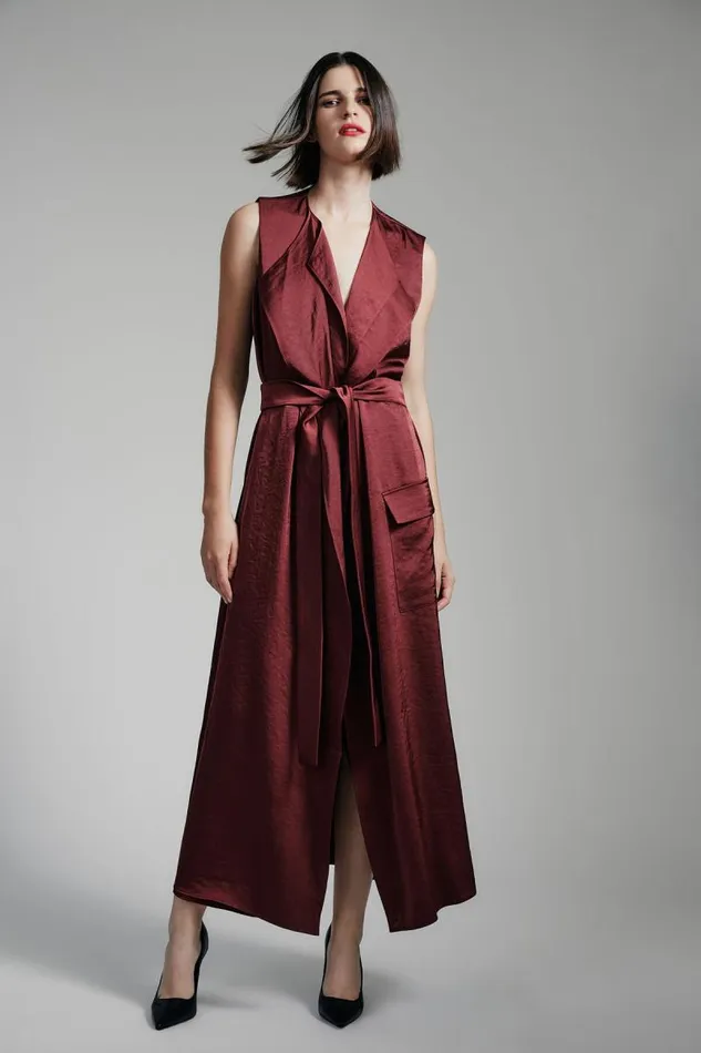Women Day To Night Dresses Bardot Lanza Midi Dress In Burgundy Burgundy