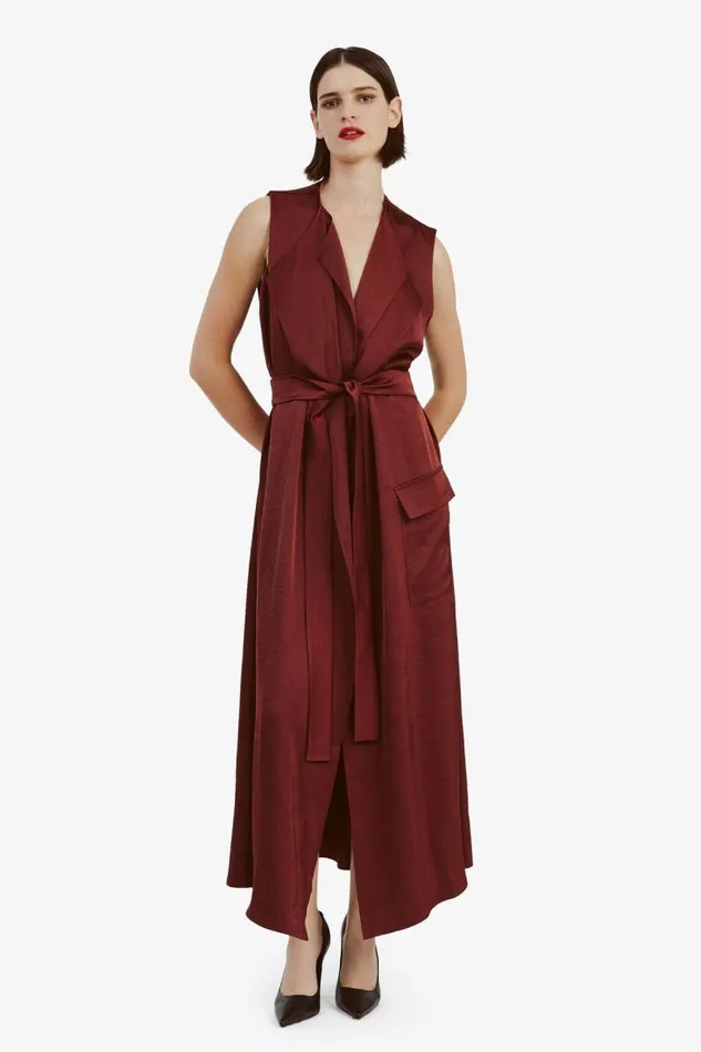Women Day To Night Dresses Bardot Lanza Midi Dress In Burgundy Burgundy