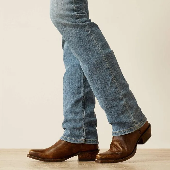 Women Denim Ariat High Rise Yellowstone Rider Straight Leg Jeans Light Indigo Women Denim Ariat High Rise Yellowstone Rider Straight Leg Jeans Light Indigo