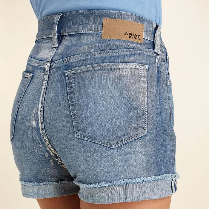 Women Denim Ariat Jazmine 5quot Short Silver Gloss Women Denim Ariat Jazmine 5quot Short Silver Gloss