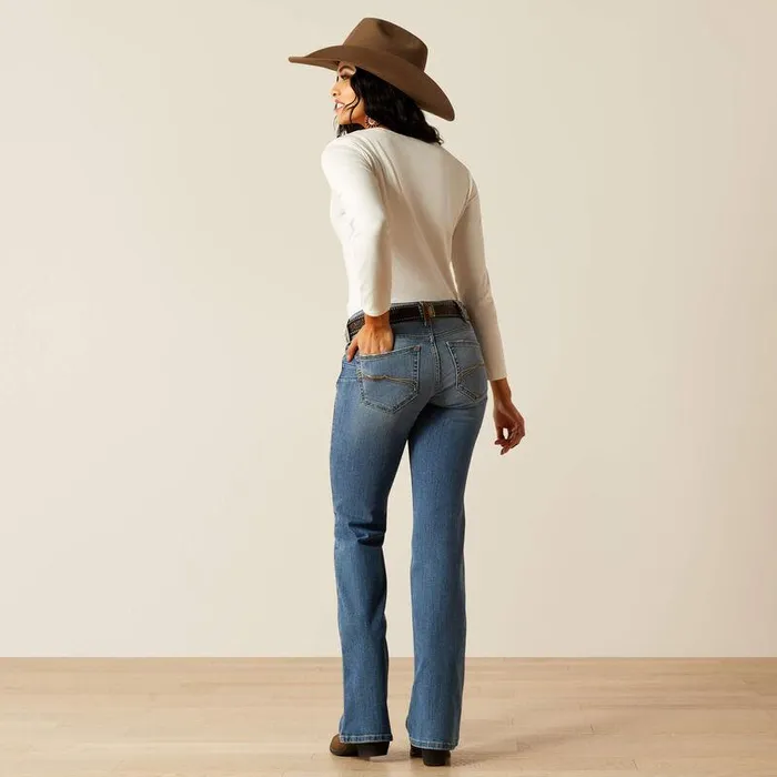 Women Denim Ariat Mid Rise Allison Boot Cut Jeans California