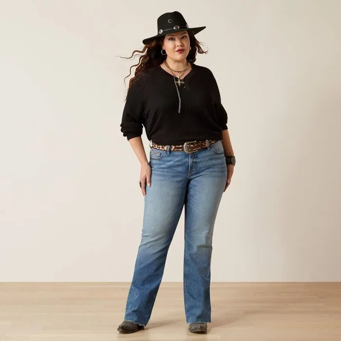 Women Denim Ariat Mid Rise Allison Boot Cut Jeans California
