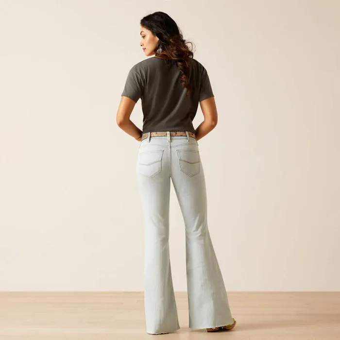 Women Denim Ariat Perfect Rise Ophelia Flare Ice Women Denim Ariat Perfect Rise Ophelia Flare Ice