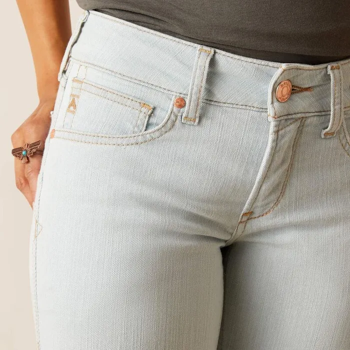 Women Denim Ariat Perfect Rise Ophelia Flare Ice Women Denim Ariat Perfect Rise Ophelia Flare Ice