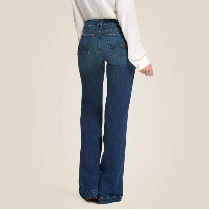Women Denim Ariat Trouser Mid Rise Stretch Kelsea Wide Leg Jean Joanna Women Denim Ariat Trouser Mid Rise Stretch Kelsea Wide Leg Jean Joanna