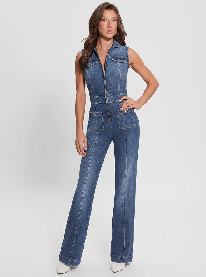 Women Denim GUESS Eco Denim Penny Jumpsuit