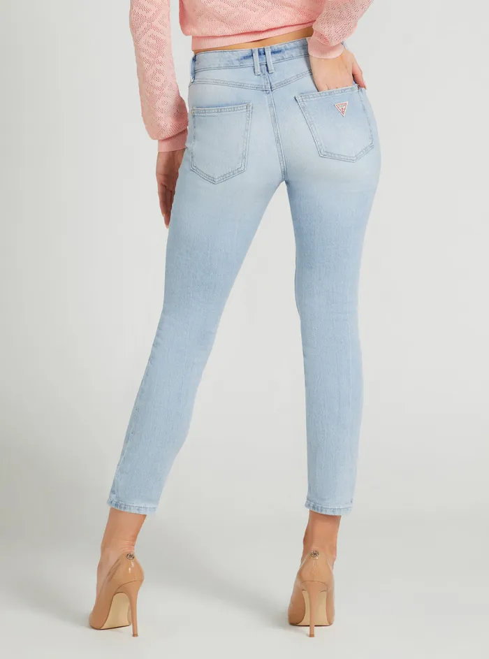 Women Denim GUESS Eco Highrise Skinny Fit 1981 Denim Jeans In Pacific Wash