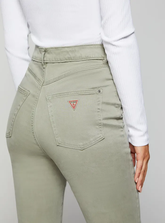 Women Denim GUESS Eco Highrise Skinny Fit Pop 70s Denim Jeans In Sage Leaf Wash Women Denim GUESS Eco Highrise Skinny Fit Pop 70s Denim Jeans In Sage Leaf Wash