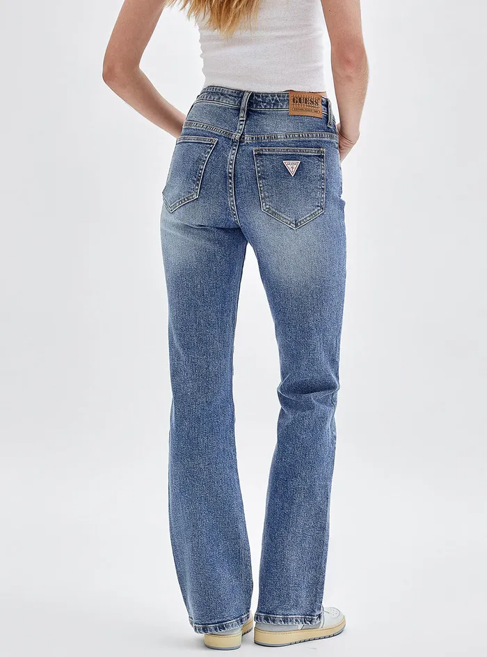Women Denim GUESS Guess Originals Highrise Bootcut Denim Jeans In Pluto Wash