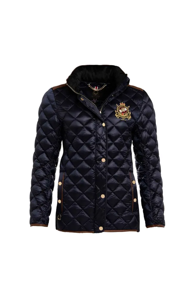 Women Diamond Quilt Classic Jacket Ink Navy Holland Cooper Jackets